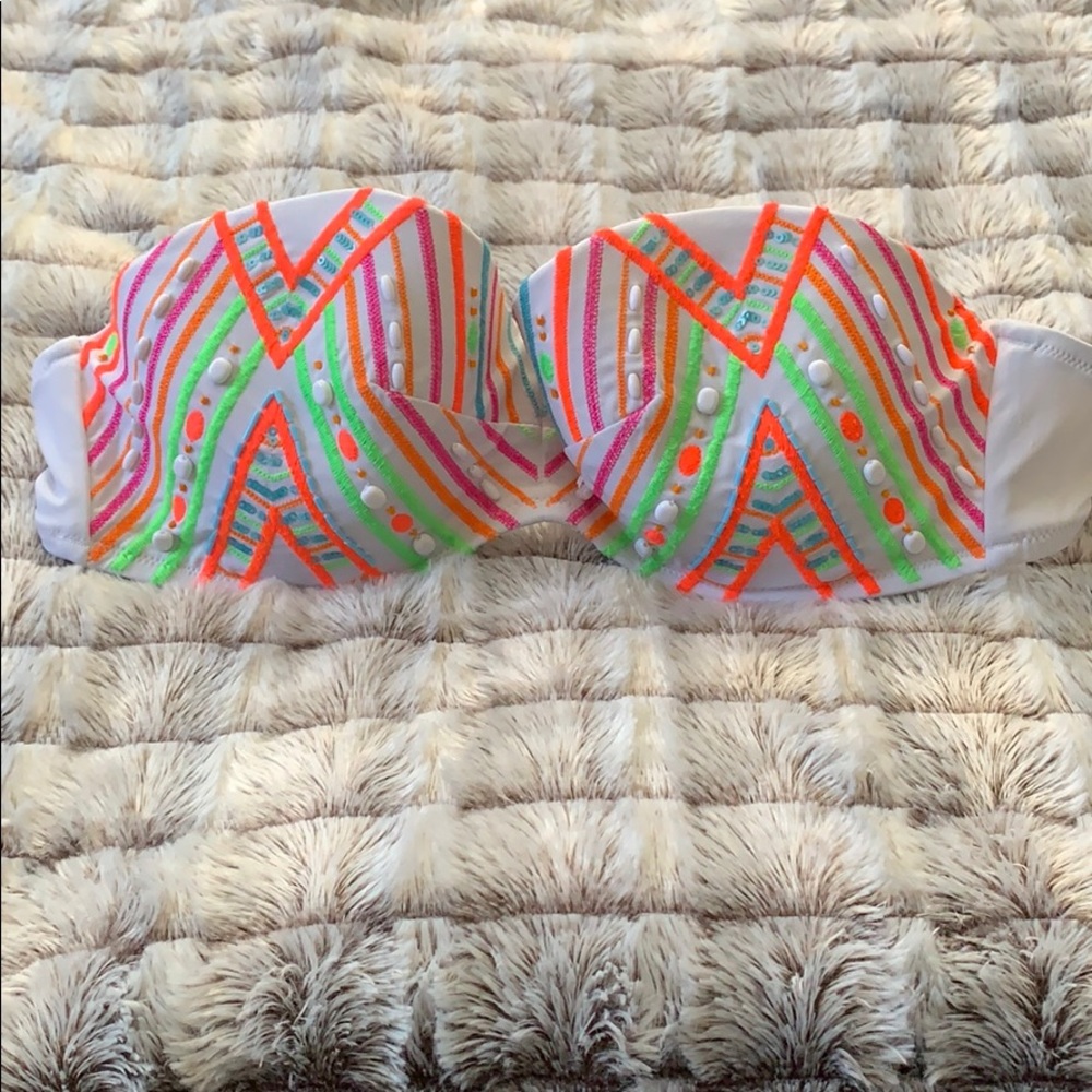 Victoria Secret Aztec Design Bandeau Swim Top